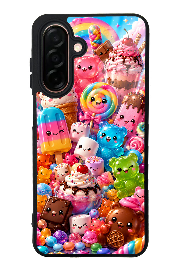 Samsung A26 Kawaii Candy Party Design Glossy Phone Case