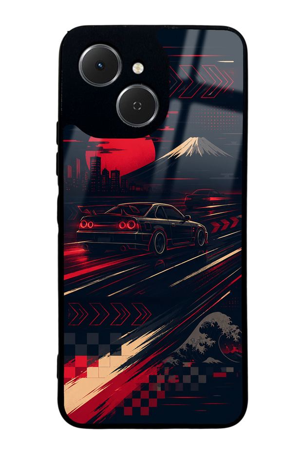 Tecno Spark 40C Tokyo Night Racing Design Glossy Phone Case