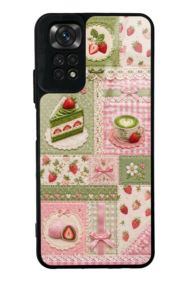 Xiaomi Redmi Note 11S Matcha Berry Quilt Design Glossy Phone Case