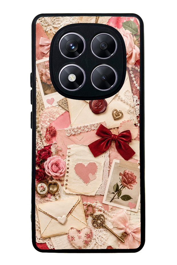 Xiaomi Redmi Note 14 Pro 5g Love Letter Garden Design Glossy Phone Case