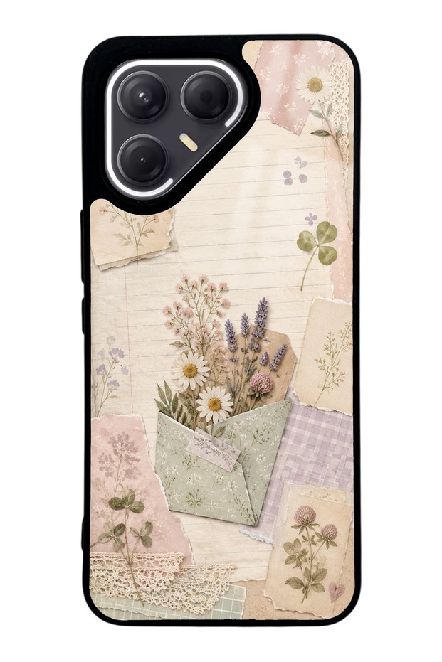 Tecno Pova 7 Pro Glossy Phone Case with Wildflower Diary Design