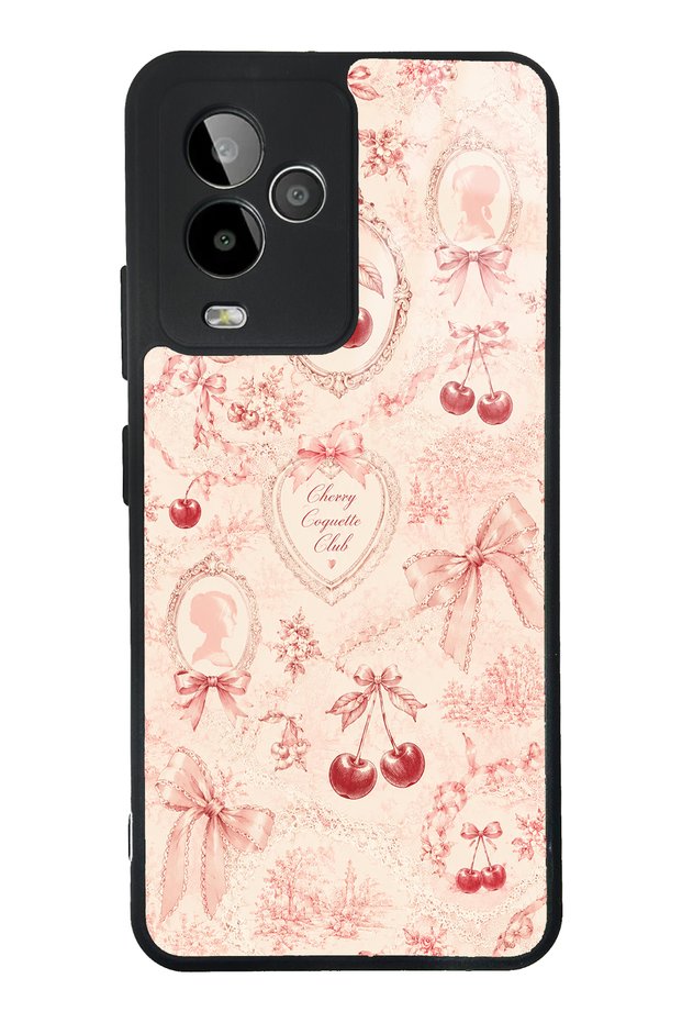 Gm 24 Pro Cherry Coquette Toile Design Glossy Phone Case