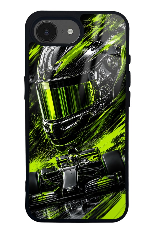 iPhone 16E Toxic Velocity Design Glossy Phone Case