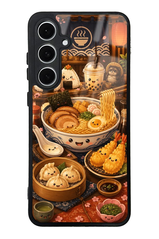 Samsung S24 Fe Ramen Bento Club Design Glossy Phone Case