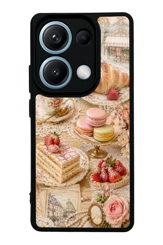 Xiaomi Redmi Note 13 Pro 4g Paris Tea & Pastry Design Glossy Phone Case