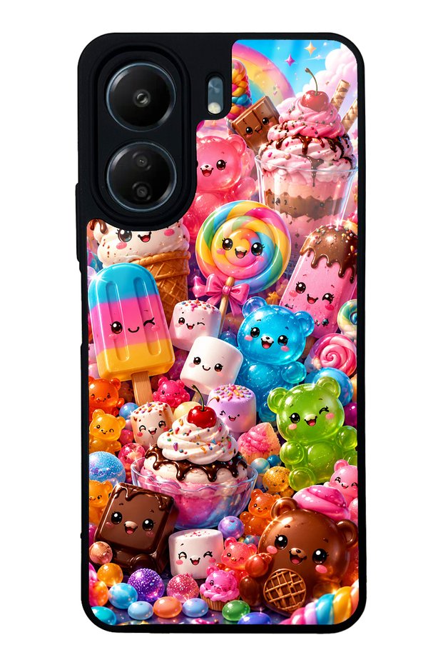 Xiaomi Redmi 13C Kawaii Candy Party Design Glossy Phone Case