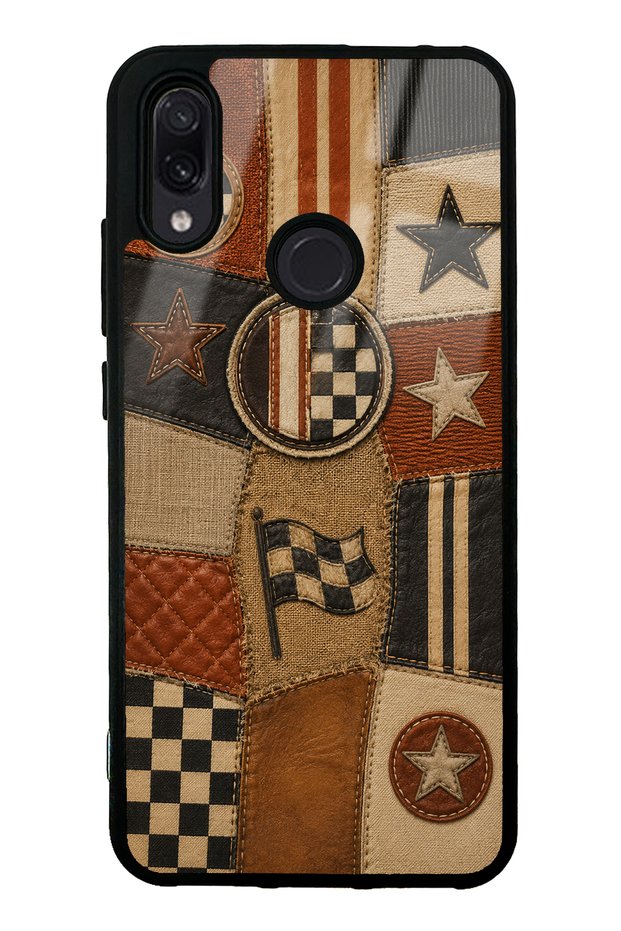Xiaomi Redmi Note 7 Racing Leather Club Design Glossy Phone Case