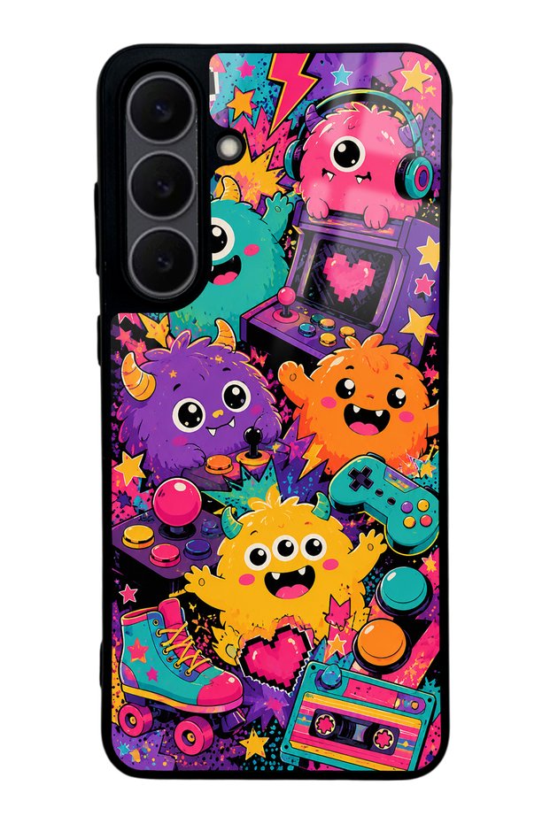 Samsung S25 Fe Monster Game Club Design Glossy Phone Case
