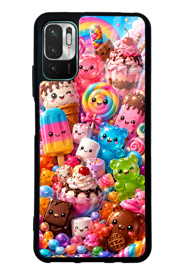 Xiaomi Redmi Note 10 5g Kawaii Candy Party Design Glossy Phone Case
