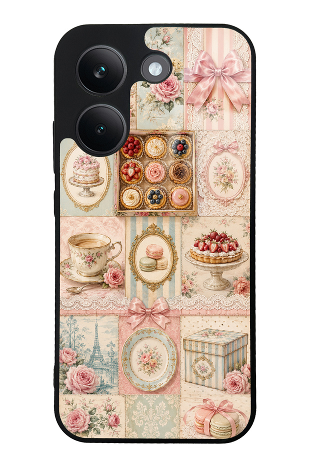 Xiaomi Poco X8 Pro Parisian Sweet Quilt Design Glossy Phone Case