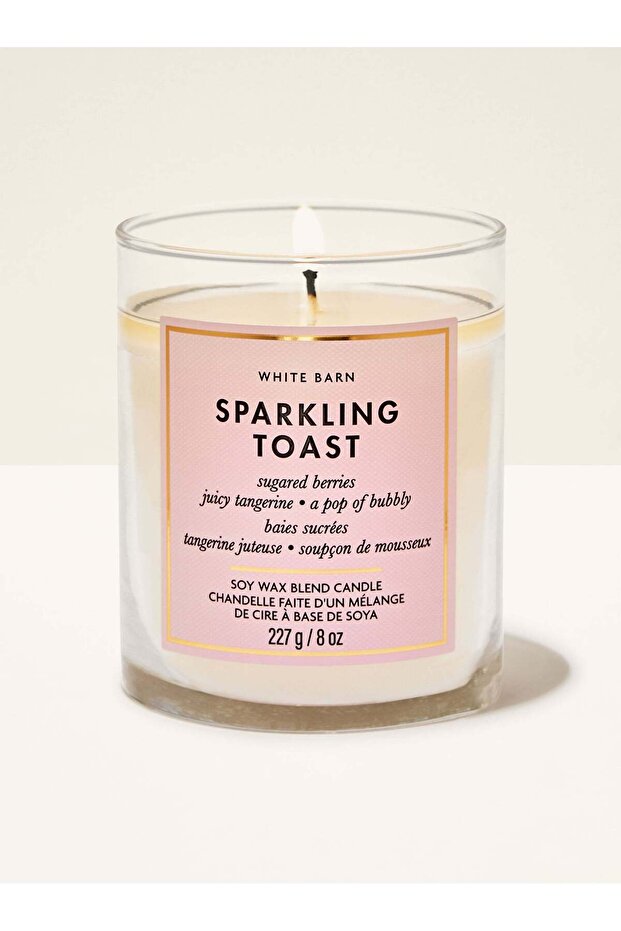 Sparkling Toast Single Wick Candle