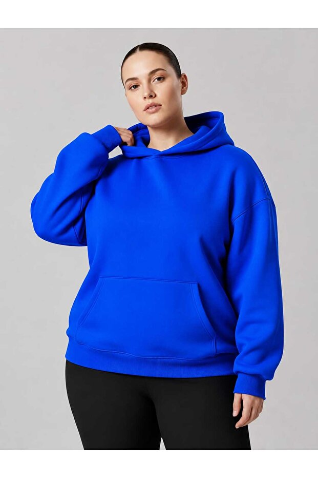 3 Yarn Combed Cotton Plus Size Unisex Sweatshirt Df2