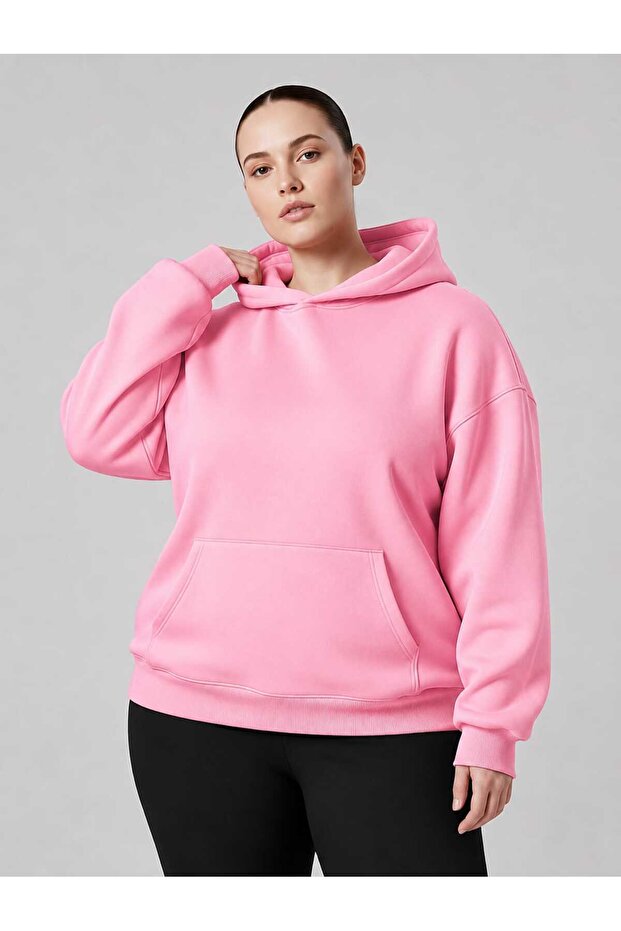 3 Yarn Combed Cotton Plus Size Unisex Sweatshirt Df2