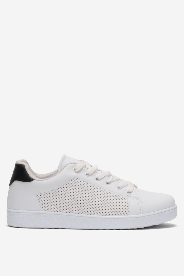 Unisex Sports Sneaker Shoes White - Black