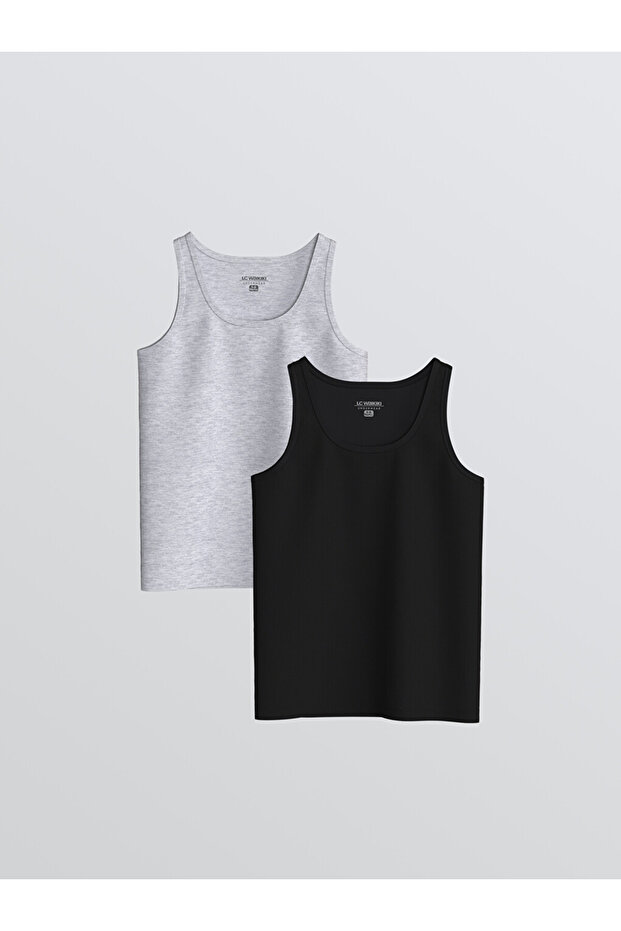 Esvab • Modern & Distinctive Zero Roba Collar Boys' Undershirt 2-Pack