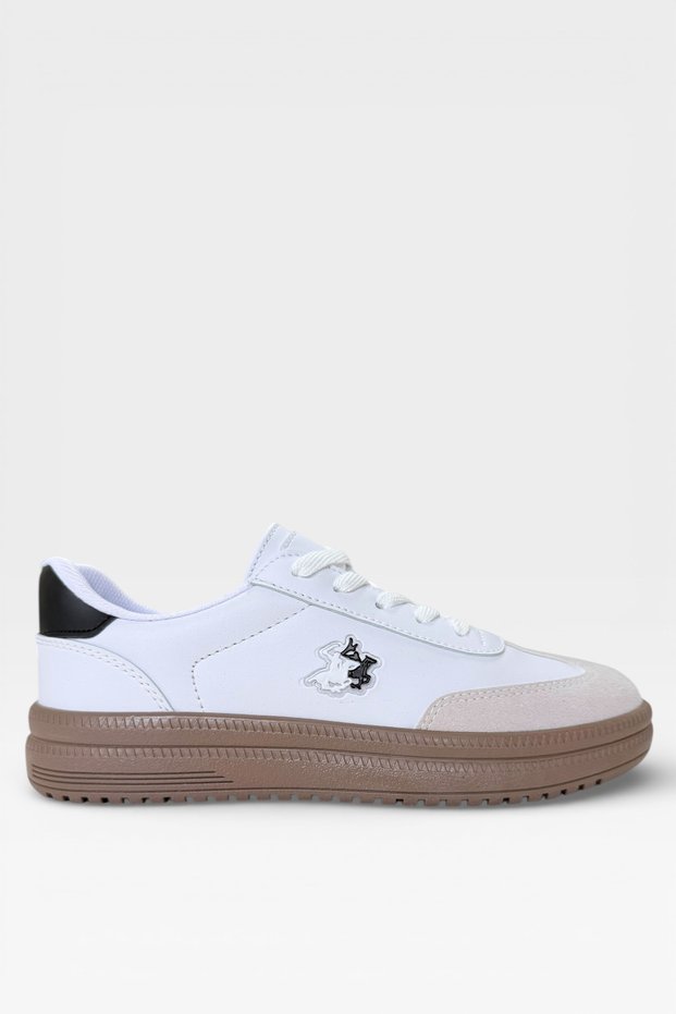 Unisex Skin Snneaker Shoes White - Black