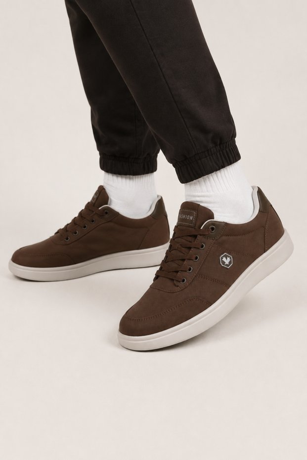 Unisex Linen Sneaker Shoes Brown
