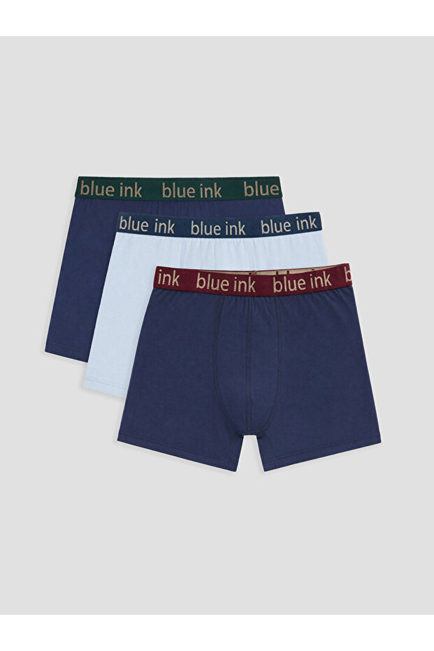 Vizyon New Season Mixed Cotton Flexible Men's Boxer 3-Pack