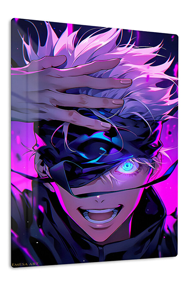 Satoru Gojo Anime Metal Wall Art