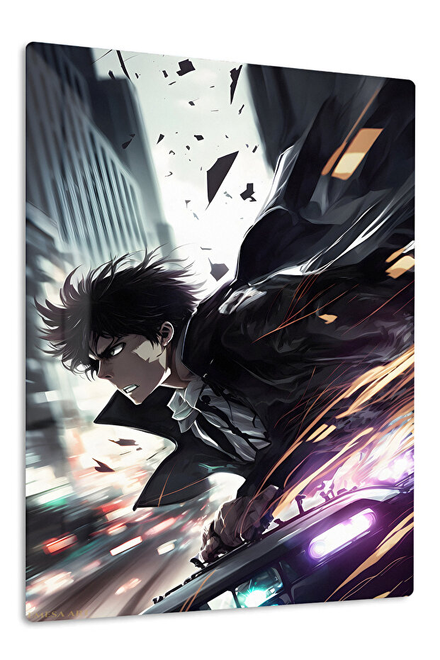 Sung Jin-Woo Anime Metal Wall Art