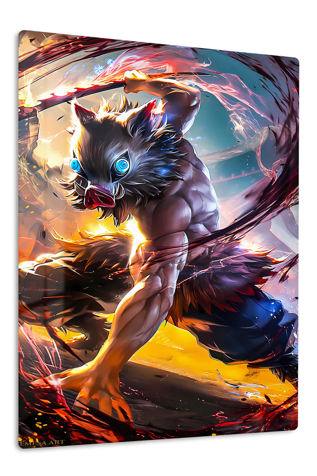 Tanjiro Kamado Anime Metal Wall Art