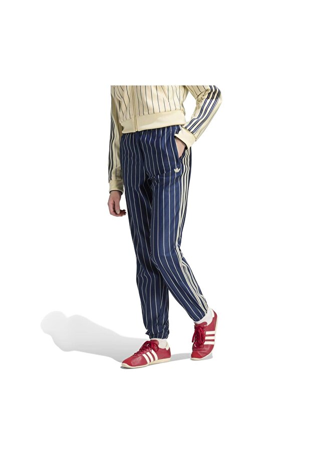 Kr7037-K Pınstrıpe Tp Women's Sweatpants Blue