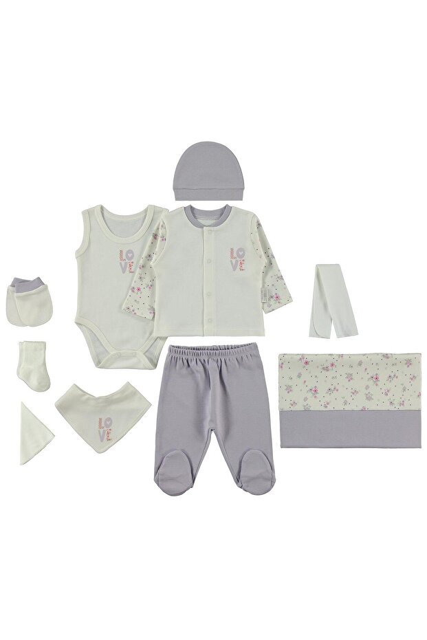 Love Baby Bodysuit Sets - Lilac