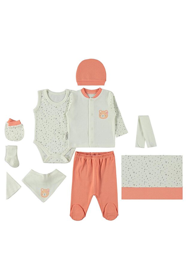Love Baby Bodysuit Sets - Orange
