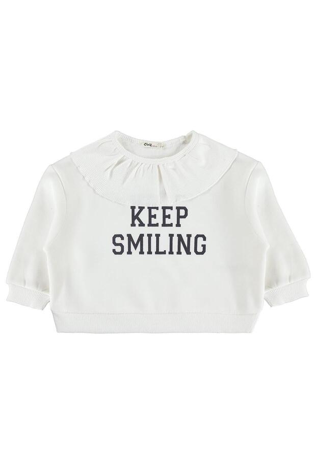 Camisole Collared Sweatshirt for 2-5 Years Old - Ecru