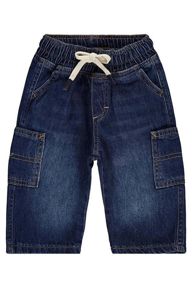 Side Pocket Pants Jeans for 6-18 Months - Blue