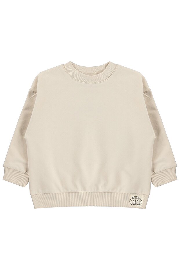 Basic Sweatshirt for Ages 2-5 - Beige