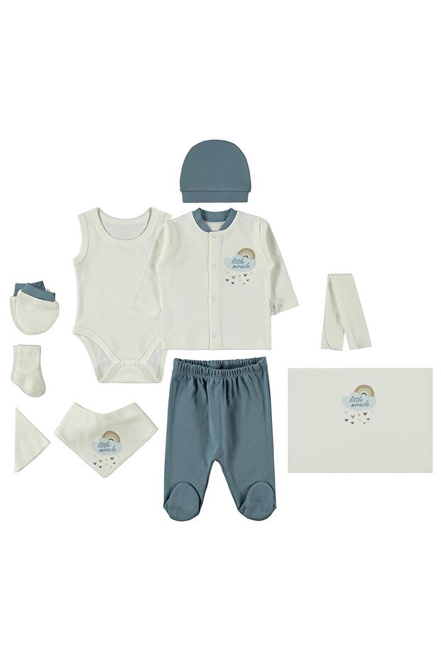Little Miracle Bodysuit Sets - Navy Blue