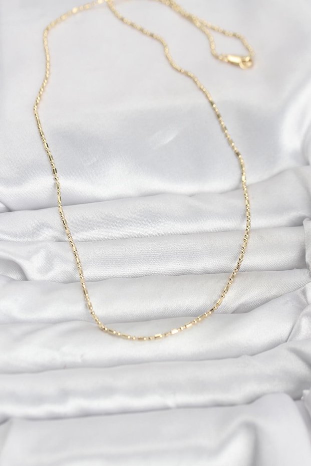 60cm Golden Brass Made Chain Women's Necklace for Elegant Necks