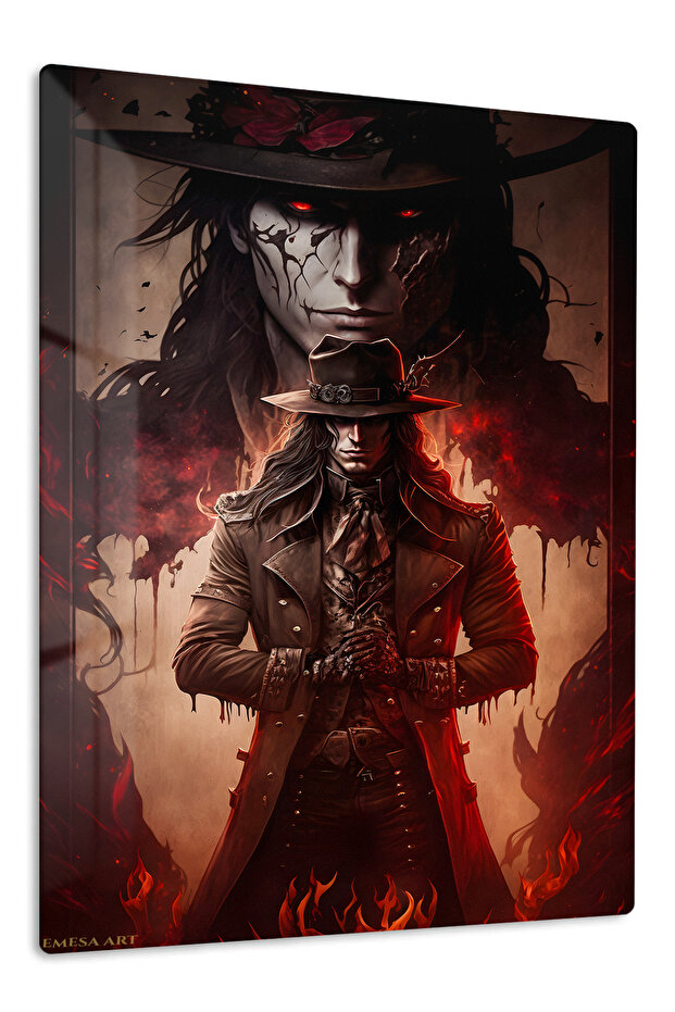 Alucard Anime Metal Wall Art