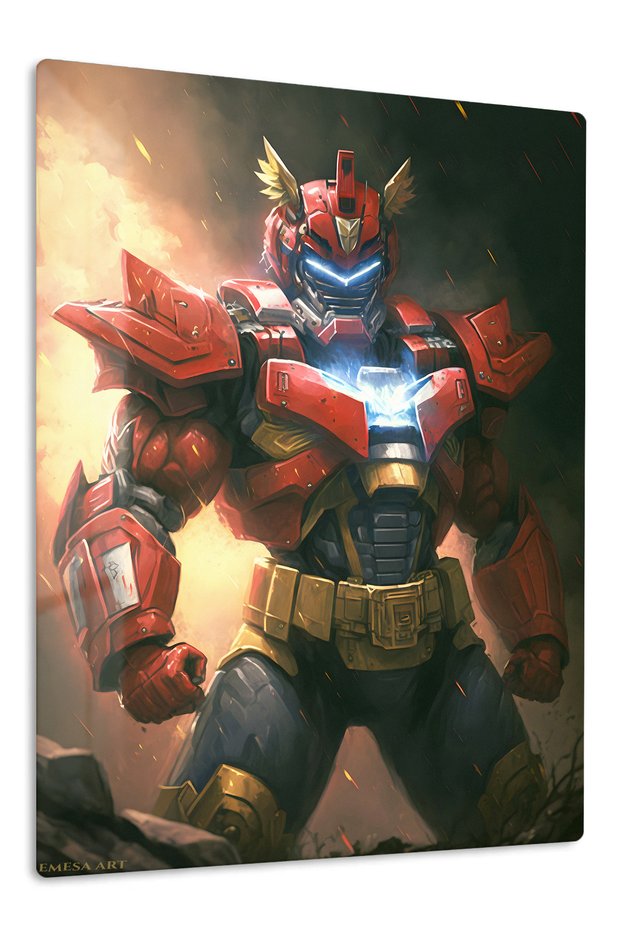 Optimus Prime Anime Metal Wall Art