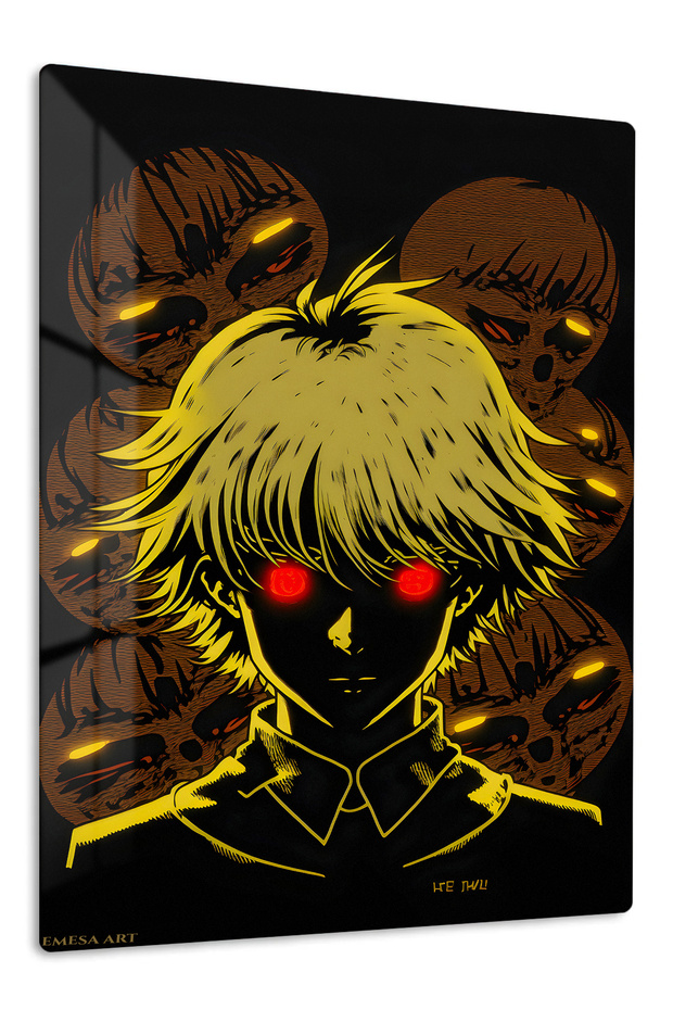 Killua Zoldyck Anime Metal Wall Art