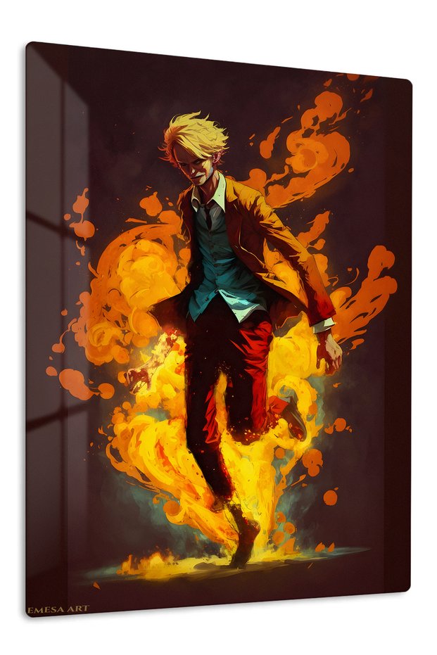 Sanji Anime Metal Wall Art