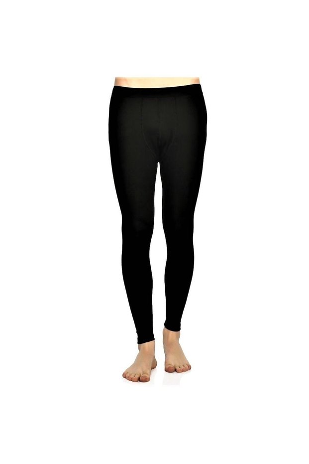 Tutku-Men's Black Thermal Bottoms