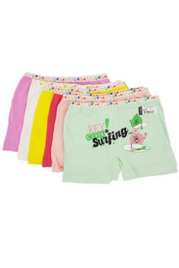Tutku-Girl's Printed Baxer 6-Pack