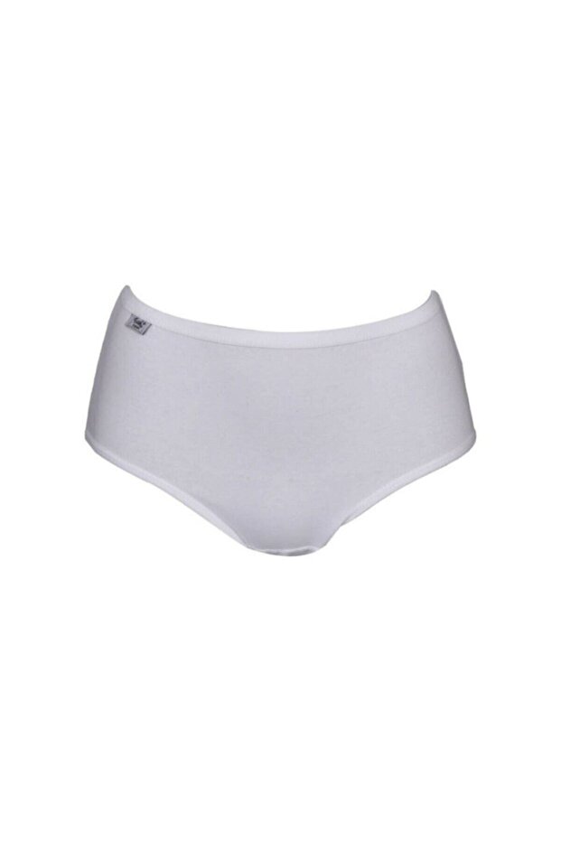 Tutku-Women's White Elastane Bato Panties 6 Pieces