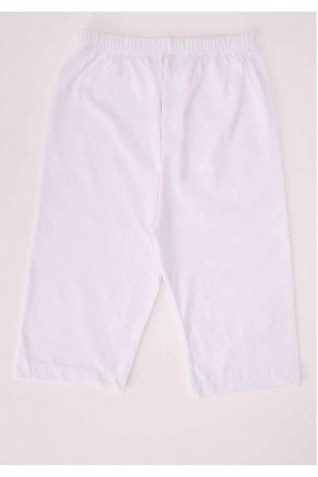 Tutku-Women's White Plus Size Above Knee Leggings New Season (1 Piece Economical)