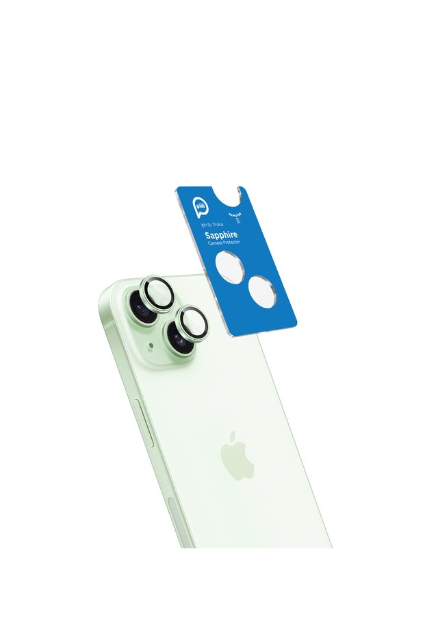 iPhone 15 / 15 Plus Green Sapphire Lens Protector