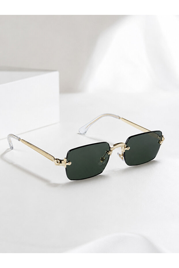 Ares Men's Square Rectangular 56-19-141 Eşref Single Sunglasses, Uv400 Protection, Retro Vintage Design, Stylish Premium Eyewear