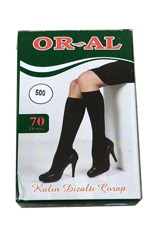 Millioncum Oral 70 Knee-High Socks Black Size 500 2 Pieces