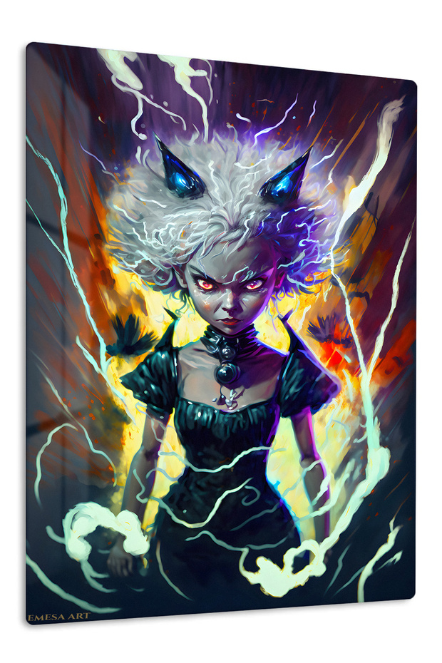 Killua Zoldyck Anime Metal Wall Art