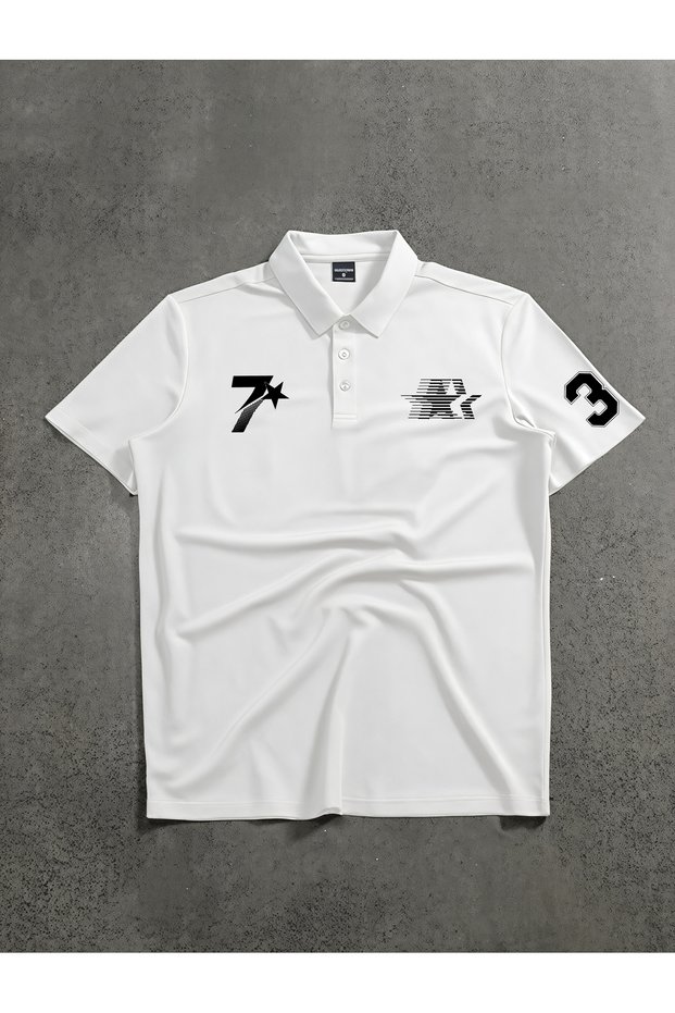 Overdrive Unisex Oversize Polo – Street Racing Tire & Graphic Print T-Shirt