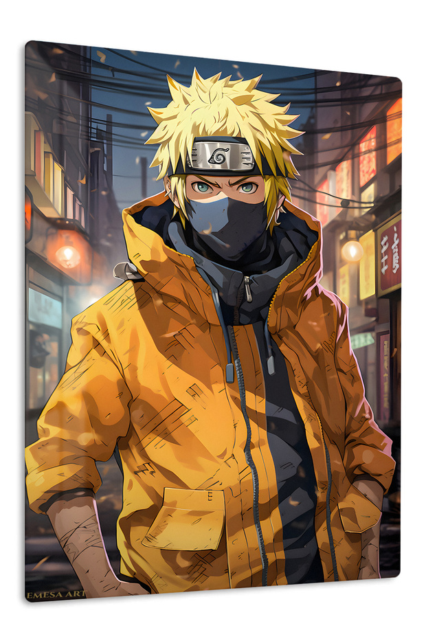 Kakashi Hatake Anime Metal Wall Art