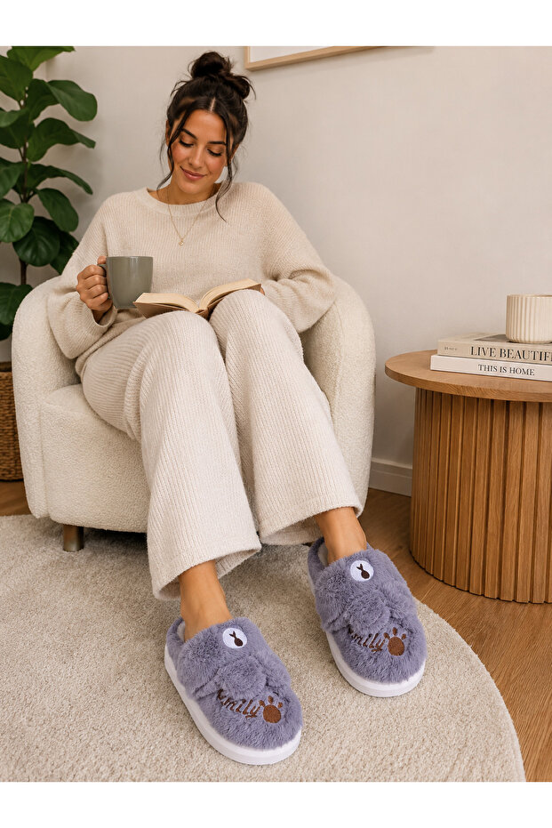 Silent, Lightweight Sole, Furry Slippers, Dowry Bundle, Home Slippers