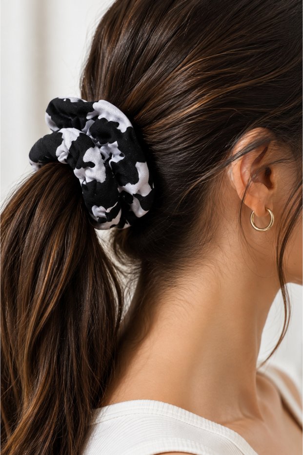 Women's Double Color Viscose Elastic Hair Clip Scrunchie