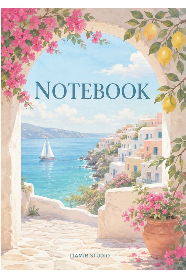 Notebook, A5 Lined Notepad 50 Sheets, 100 Pages, Laminated Cover / Wire Spiral